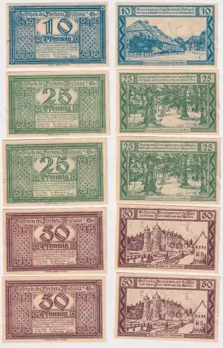 5 x Banknoten Notgeld Flecken Neuhaus 1.April 1921  (168422)