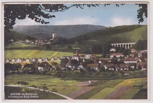902431 Ak Greene bei Kreiensen im Hintergrund Burg Greene um 1940