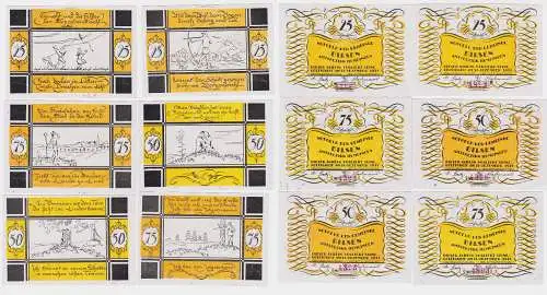 6 Banknoten Notgeld Gemeinde Bilsen 1921 (111968)