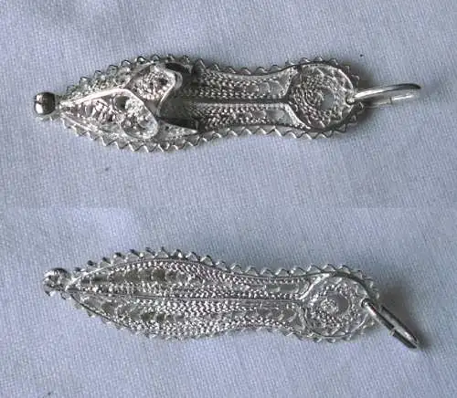 hübscher filigraner Kettenanhänger Silber in Pantoffelform (122823)