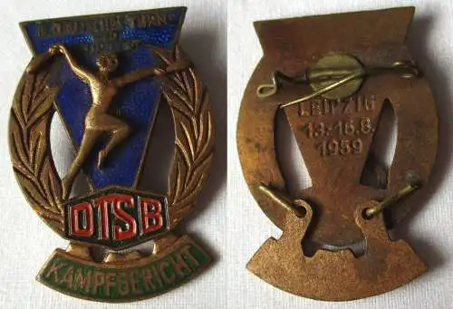 DDR Abzeichen KAMPFGERICHT 3.Deutsches Turn- und Sportfest Leipzig 1959 (135100)