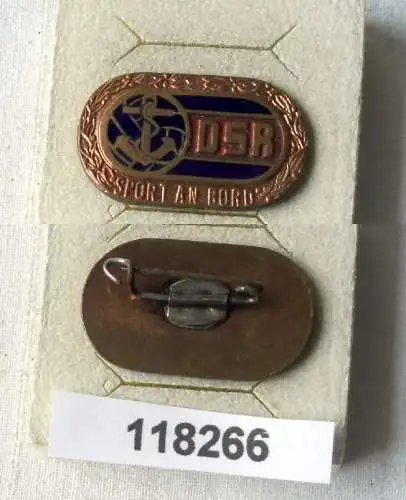 seltenes DDR Abzeichen DEUTSCHE SEEREEDEREI ROSTOCK "Sport an Bord" (118266)