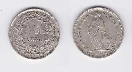 1 Franken Silber Münze Schweiz 1944 (117982)