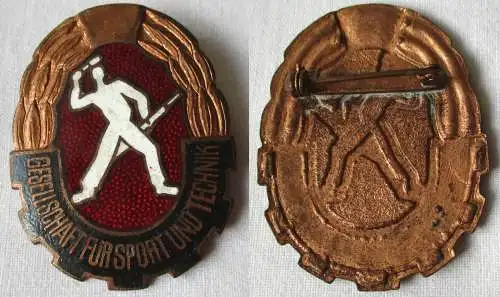 DDR Mehrkampfabzeichen der GST in Bronze 1960 - 1965 Bartel VII 387 (135094)