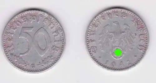 50 Pfennig Aluminium Münze 3.Reich 1942 G Jäger 318 (132121)