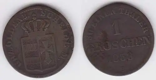 1 Groschen Silber Münze Oldenburg 1858 B (120594)
