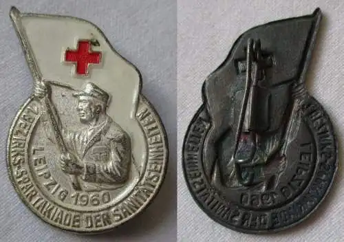DDR Abzeichen 1. Bezirksspartakiade der Sanitätseinheiten Leipzig 1960 (135112)