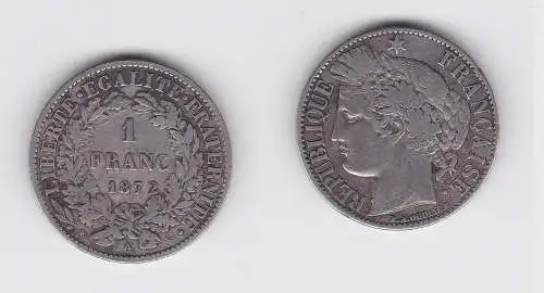 1 Franc Silber Münze Frankreich 1894 A (133300)
