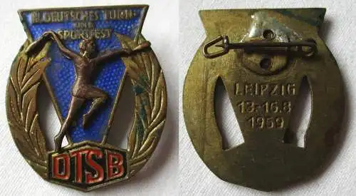 DDR Abzeichen DTSB III.Deutsches Turn- und Sportfest Leipzig 1959 (134947)