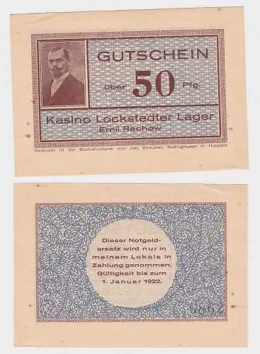 50 Pfennig Banknote Kasino Lockstedter Lager Emil Rachow (120844)
