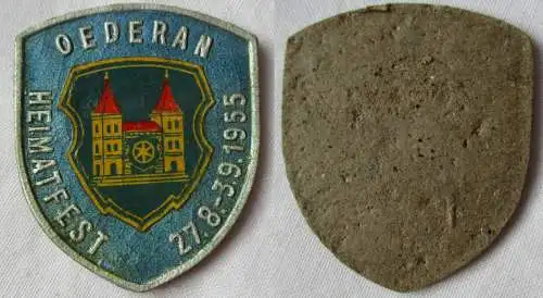 DDR Papp Abzeichen Heimatfest Oederan 27. Aug. - 3. Sept. 1955 (109891)
