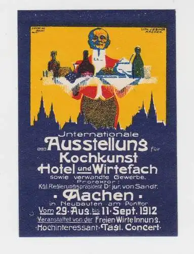 Vignette Internationale Ausstellung für Kochkunst Aachen 1912 (37022)