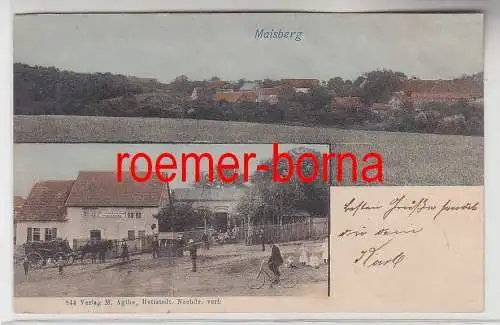 76298 Mehrbild Ak Maisberg bei Hettstedt Gasthaus 1901
