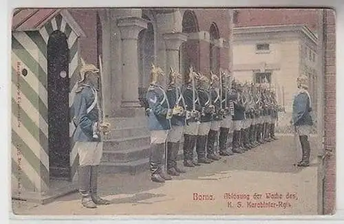 65435 Ak Borna Ablösung der Wache des K.S. Karabinier-Rgts. 1907