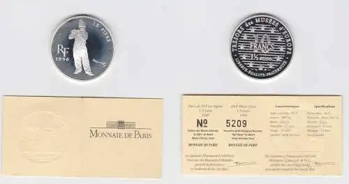 10 Franc Silber Münze Frankreich Schätze europäischer Museen 1996 (154583)