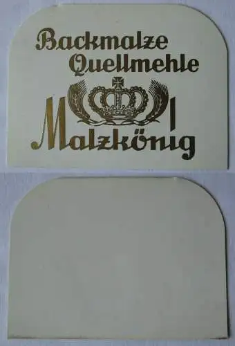 Reklame Teigschaber Teigkarte Werbung Backmalze Quellmehle Malzkönig (102762)