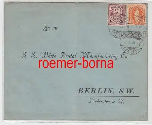 83226 seltener Brief Schweiz nach Berlin 5.5.1898