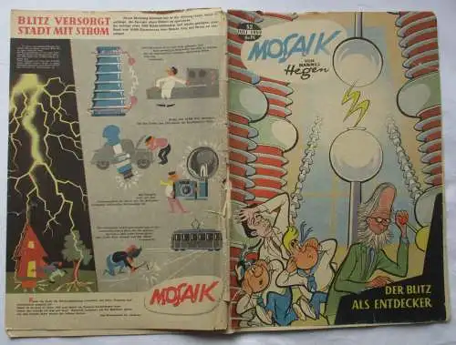 Mosaik von Hannes Hegen Digedag Nr. 32 von 1959 Der Blitz als Entdecker (134442)