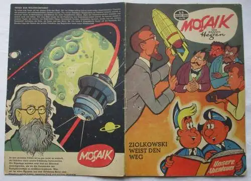 Mosaik Hannes Hegen Digedag Nr. 45 von 1960 Ziolkowski weist den Weg (130375)