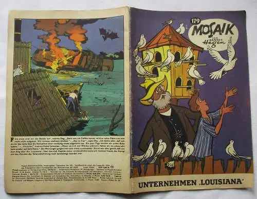 seltenes Mosaik Heft Hannes Hegen Digedags Nr. 179 Schwarze Serie (162999)