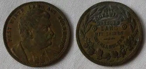 Medaille Vogelwiese Dresden lang mit seinen Oberlandlern 1899 (154519)