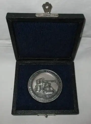 900er Silber Medaille PGH Strassen- und Tiefbau Leipzig-Land (154815)