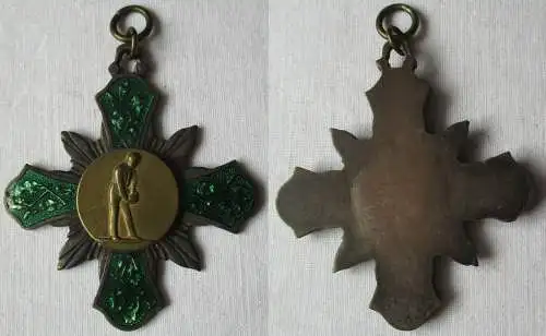 altes Abzeichen Erinnerungskreuz Kegeln Kegelverein um 1920 (118267)