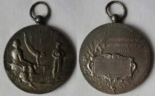 Frankreich Medaille Fédération des oeuvres post-scolaires 1914 (154099)