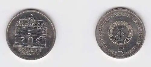 DDR Gedenk Münze 5 Mark Dresden Zwinger 1985 (151751)