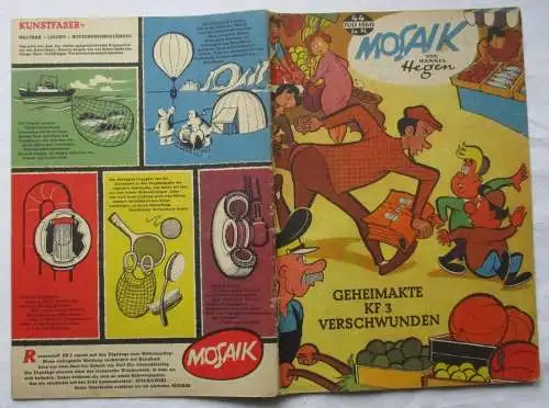 Mosaik Hannes Hegen Digedag Nr 44 von 1960 Geheimakte KF 3 verschwunden (133982)