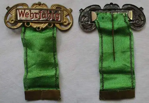 Militär Musterung Abzeichen Wehrfähig 2.Weltkrieg (162588)