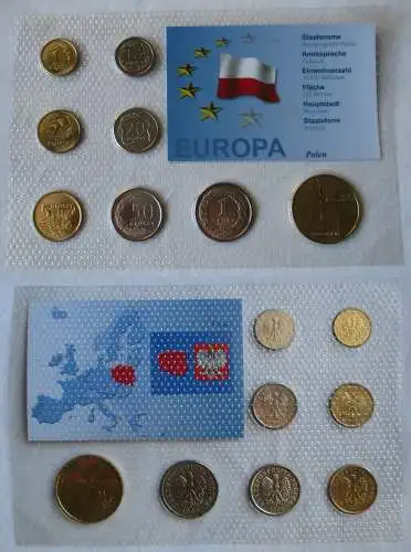 KMS Kursmünzensatz Polen + 2 Zloty Papst Johannes Paul II. 2003 (163433)