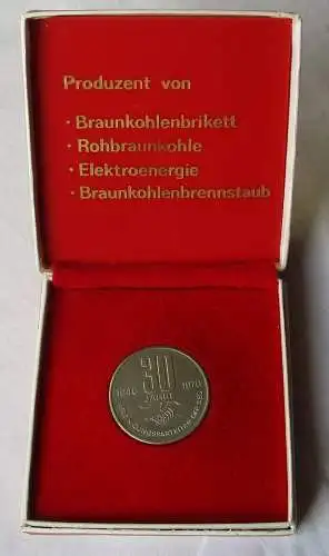 DDR Medaille 30 Jahre SED 1946-1976  BKK Braunkohlenkombinat Geiseltal (160606)
