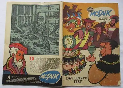Mosaik von Hannes Hegen Digedag Nr. 50 von 1961 Das Letzte Fest (138015)