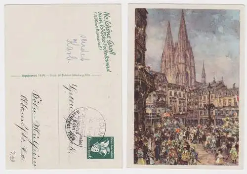 902729 Ganzsachen Ak Kölner Karneval 1939