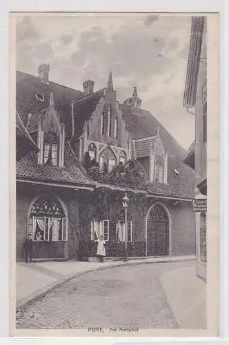 23585 AK Peine - Am Amtshof, Straßenansicht mit Geschäft 1911