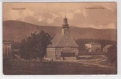 45076 AK Fellhammer (Kuźnice Świdnickie) - Evangelische Kirche 1917