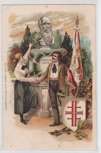 904195 Ak Lithographie Deutscher Turnerbund Turnvater Jahn um 1900