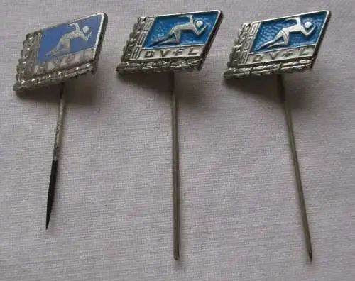 3x DDR Ehrennadel Anstecknadel Deutscher Verband Leichtathletik DVfL (154078)