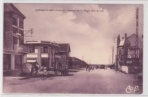 21761 Ak Quend Plage (Somme) Avenue de la Plage vers la mer um 1930