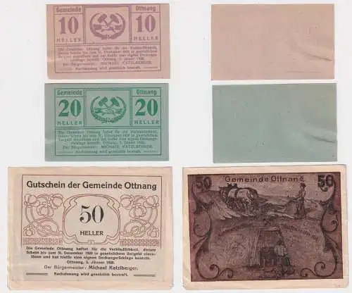 10-50 Heller Banknote Gemeinde Ottnang 1920 (168968)