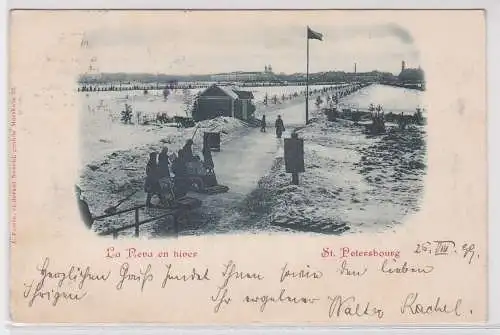 56838 Ak St.Petersburg la Newa en Hiver 1899