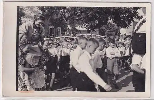 53164 Foto Ak Zörbig in Anhalt Volkfest August 1937