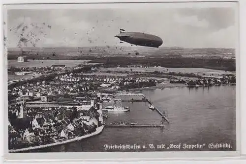 903951 AK Friedrichshafen am Bodensee mit "Graf Zeppelin" (Luftbild) 1935