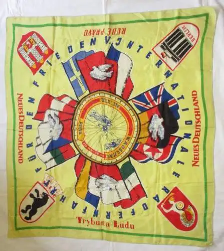DDR Tuch V. Internationale Radfernfahrt für den Frieden 1952 WBP (161163)