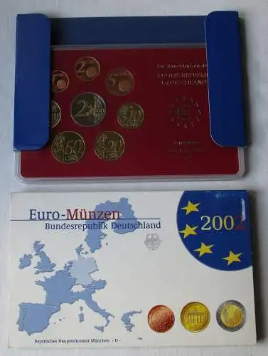 BRD KMS Kursmünzensatz Umlaufmünzenserie 2002 - D - München Spiegelglanz /163794