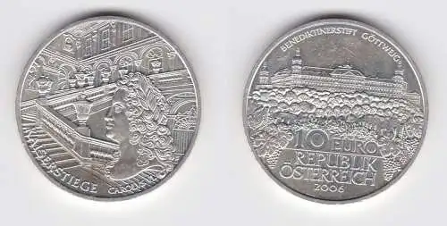 10 Euro Silbermünze Österreich 2006 Benetiktinerstift Göttweg (155542)