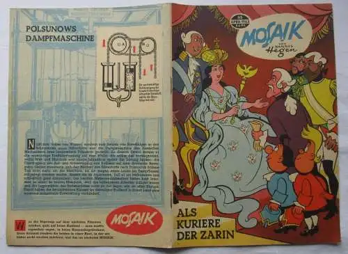 Mosaik von Hannes Hegen Digedag Nr. 65 von 1962 Als Kuriere der Zarin (136358)