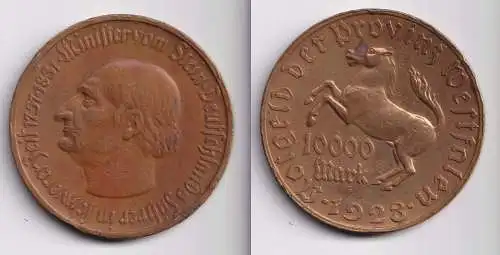 10000 Mark Notgeld der Provinz Westfalen 1923 Jäger N 20a  (151518)