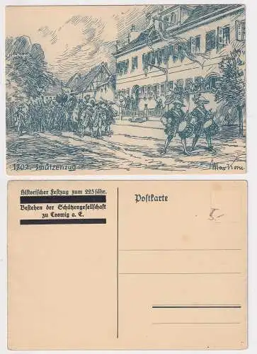 27028 AK Historischer Festzug zum 225jähr. Bestehen Schützengesellschaft Coswig